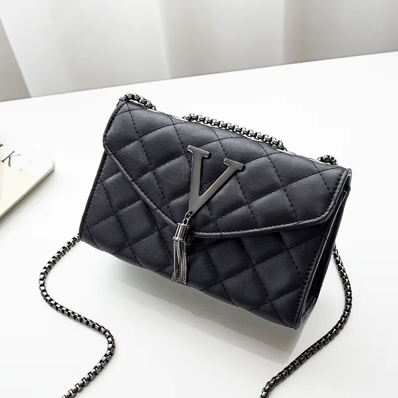 Black Luxury Purse Women Quilted Brand