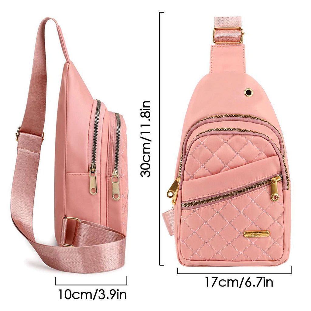 Women Crossbody Shoulder Bags Chest Sling Bag Sports Backpack Travel Fanny Packs