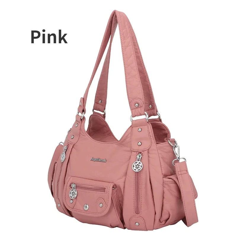  Women Bags Designer Vintage Soft Leather 