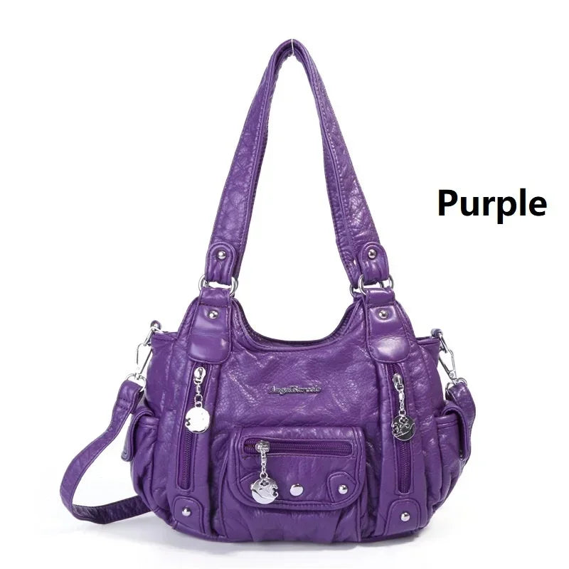  Women Bags Designer Vintage Soft Leather 