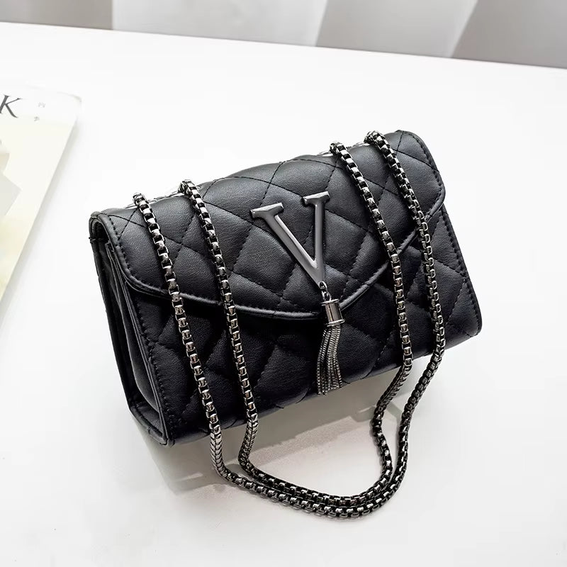 Black Luxury Purse Women Quilted Brand
