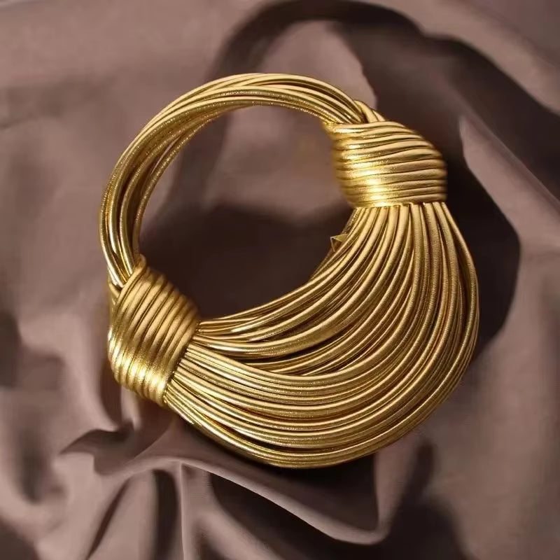 2026 Ladies New Luxury Designer Hand-Woven Noodle Knot Bag