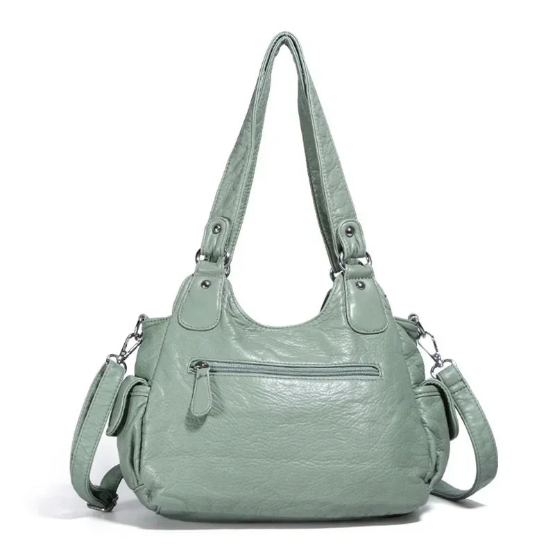  Women Bags Designer Vintage Soft Leather 
