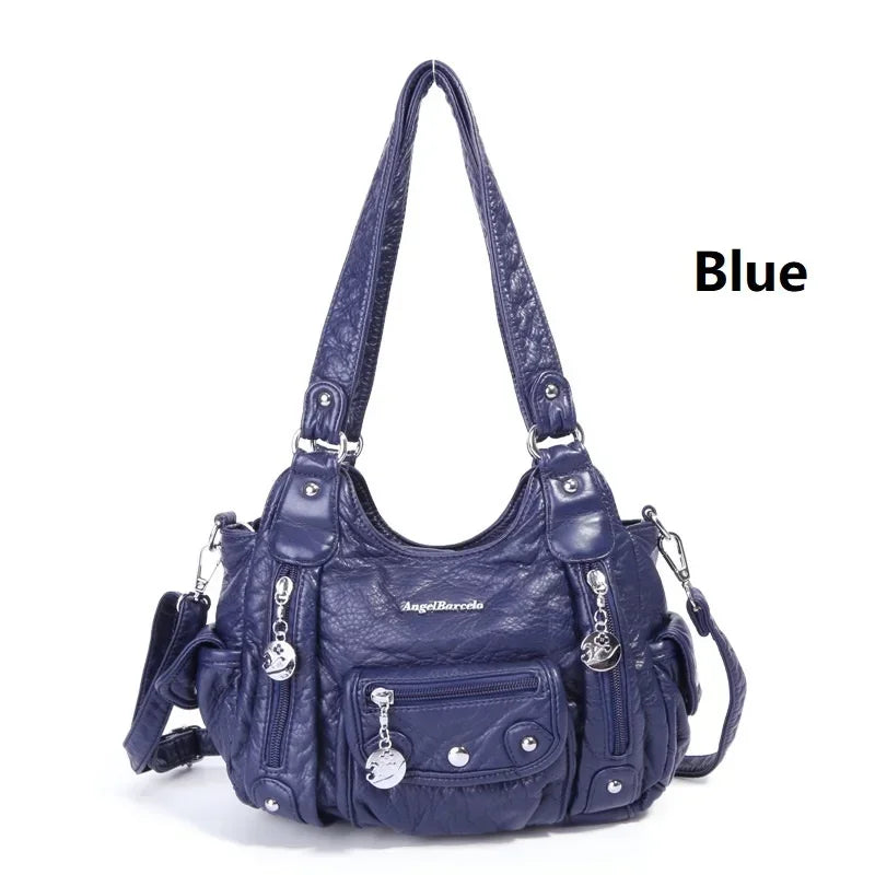  Women Bags Designer Vintage Soft Leather 
