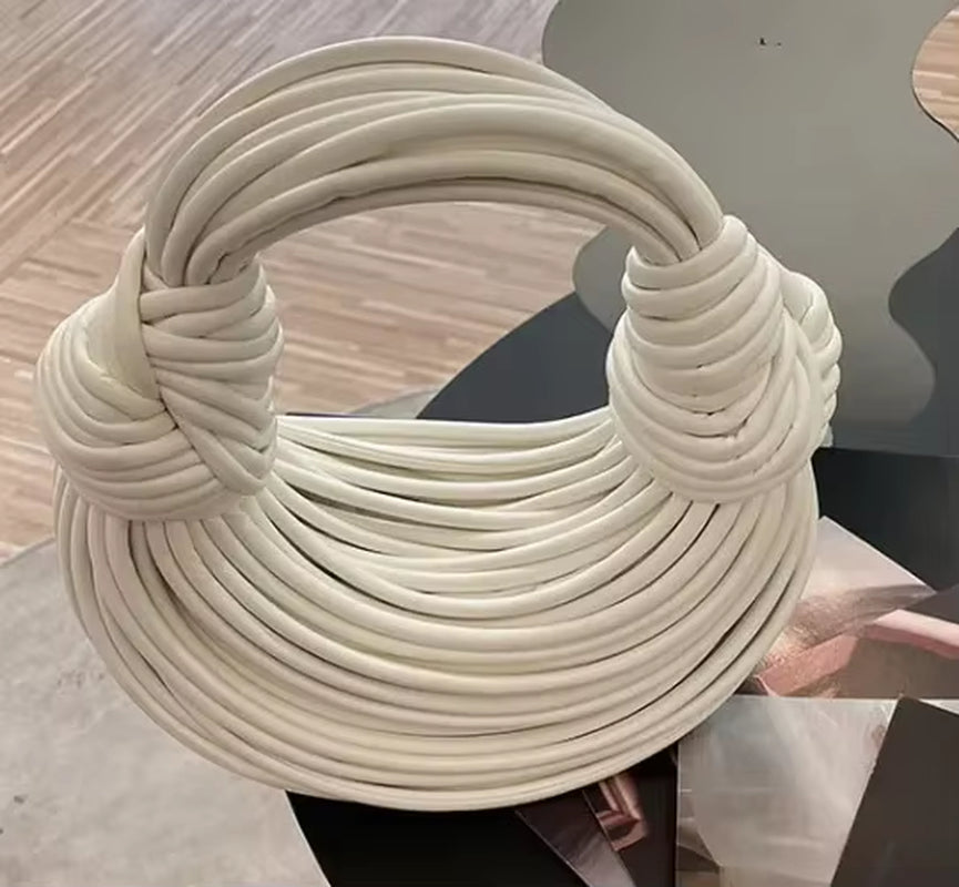 2026 Ladies New Luxury Designer Hand-Woven Noodle Knot Bag