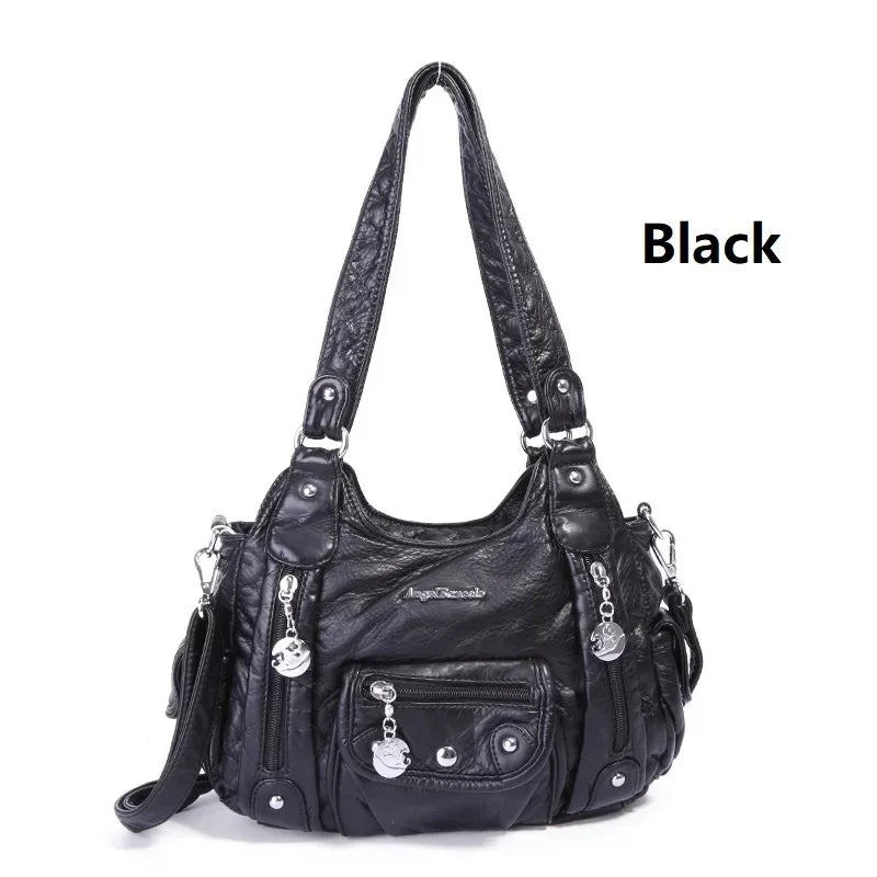  Women Bags Designer Vintage Soft Leather 