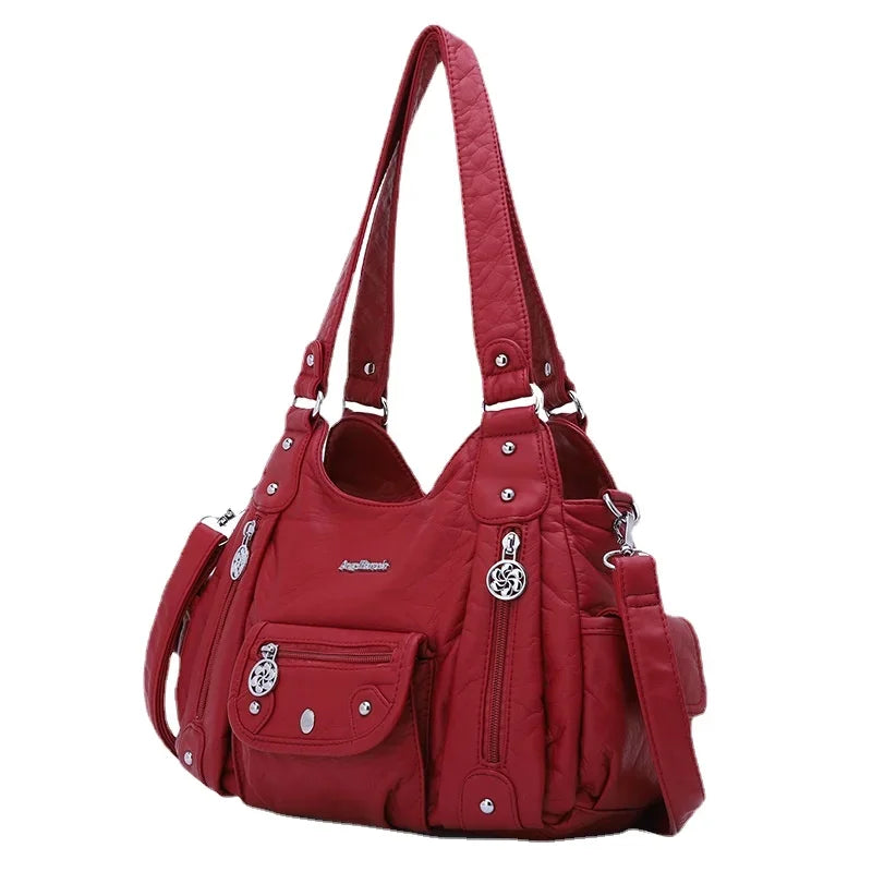  Women Bags Designer Vintage Soft Leather 