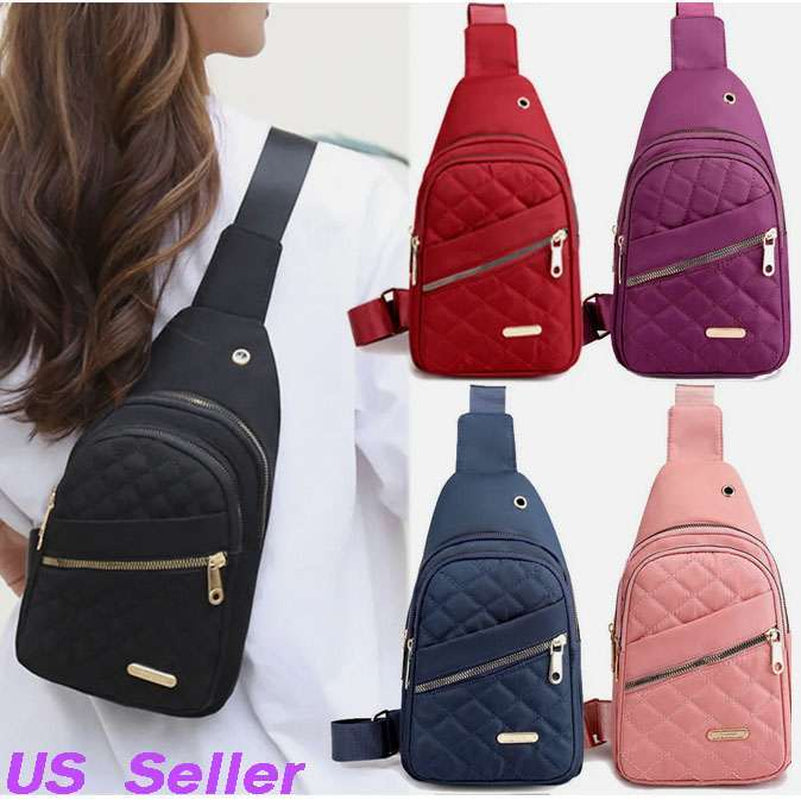 Women Crossbody Shoulder Bags Chest Sling Bag Sports Backpack Travel Fanny Packs