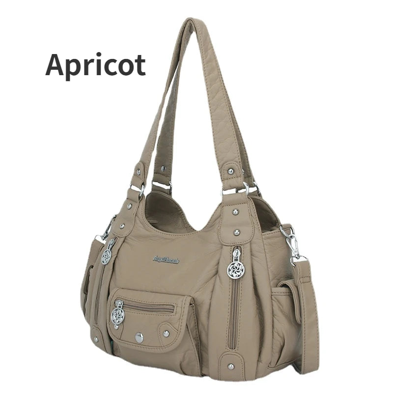  Women Bags Designer Vintage Soft Leather 