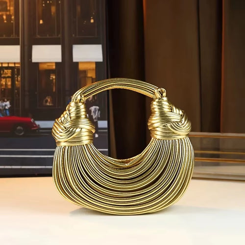 2026 Ladies New Luxury Designer Hand-Woven Noodle Knot Bag
