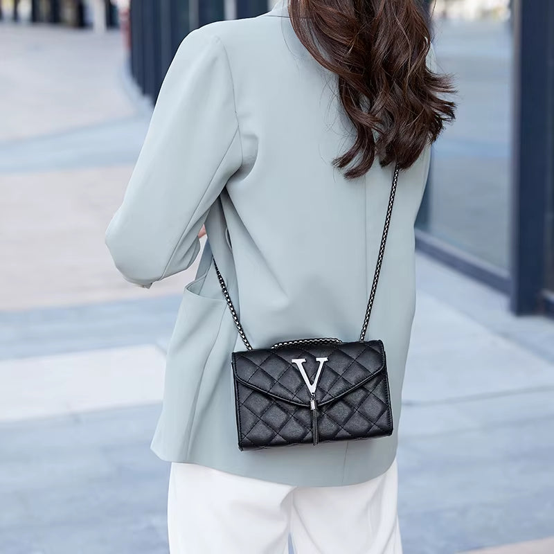 Black Luxury Purse Women Quilted Brand