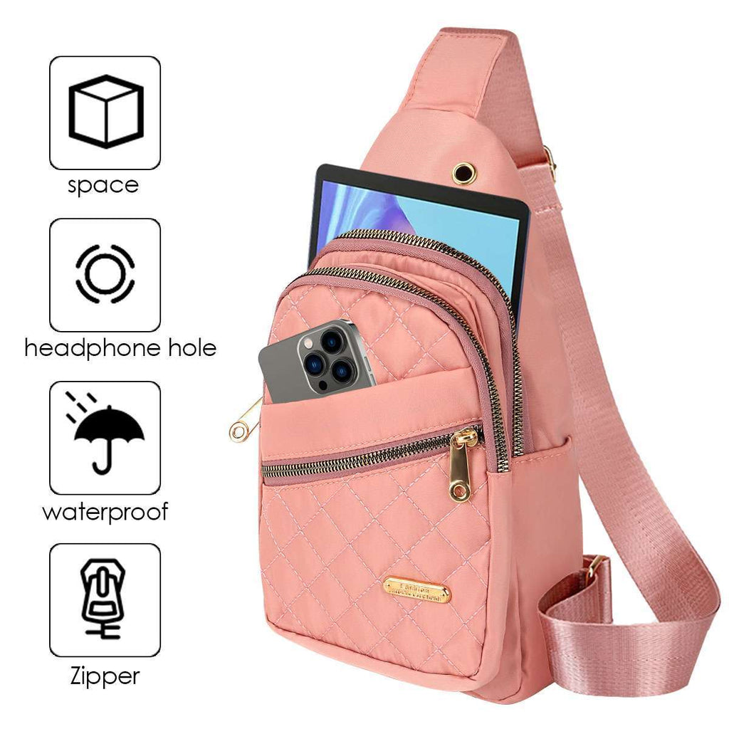 Women Crossbody Shoulder Bags Chest Sling Bag Sports Backpack Travel Fanny Packs
