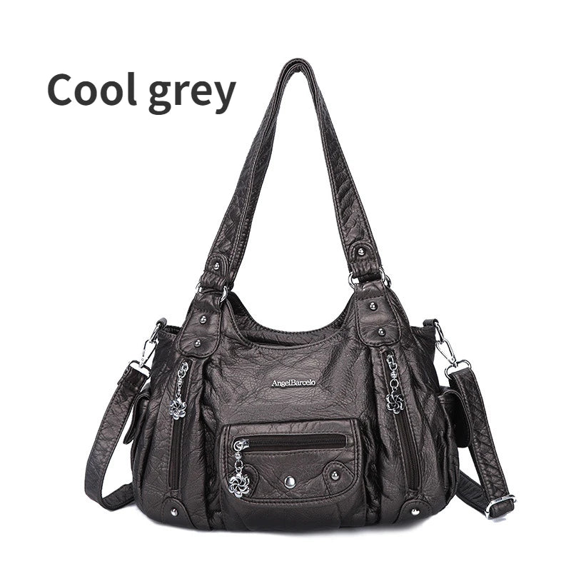  Women Bags Designer Vintage Soft Leather 