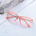Vintage Women'S Eyeglass Frame Cat Eye Glasses Gafas Frame Faceted Crystal Eyeglasse Can Be Equipped with Myopia Glasses Okular