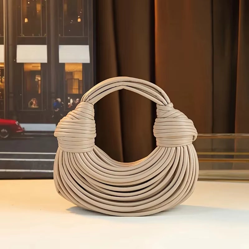 2026 Ladies New Luxury Designer Hand-Woven Noodle Knot Bag