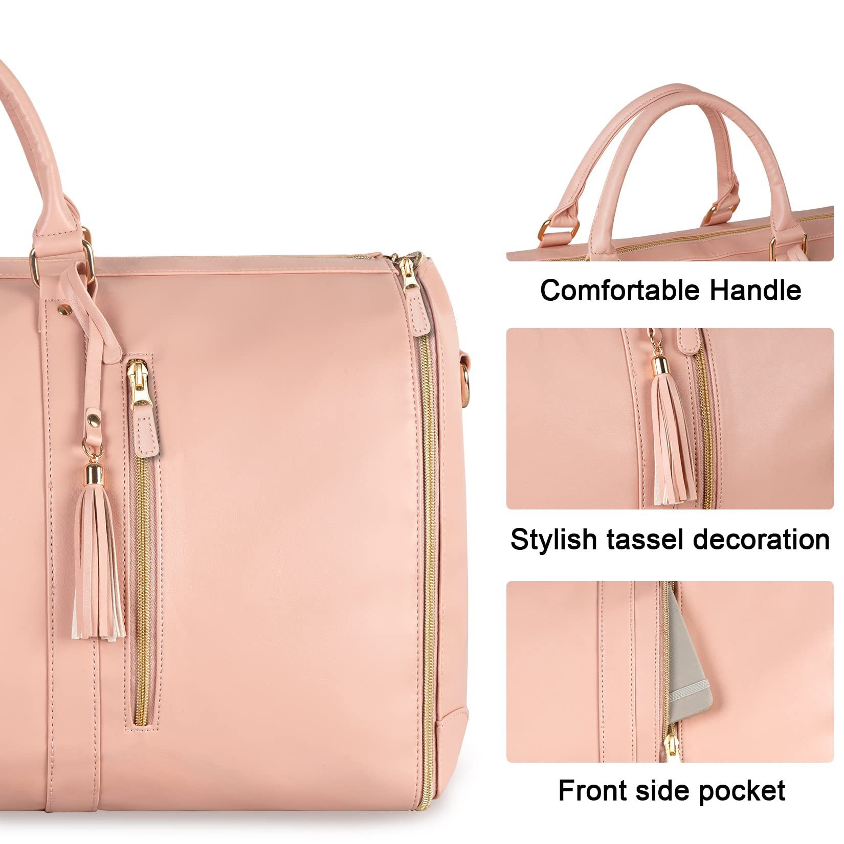 Large Capacity Travel Duffle Bag Women'S Handbag Folding Suit Bag Waterproof Clothes Totes