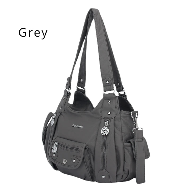  Women Bags Designer Vintage Soft Leather 